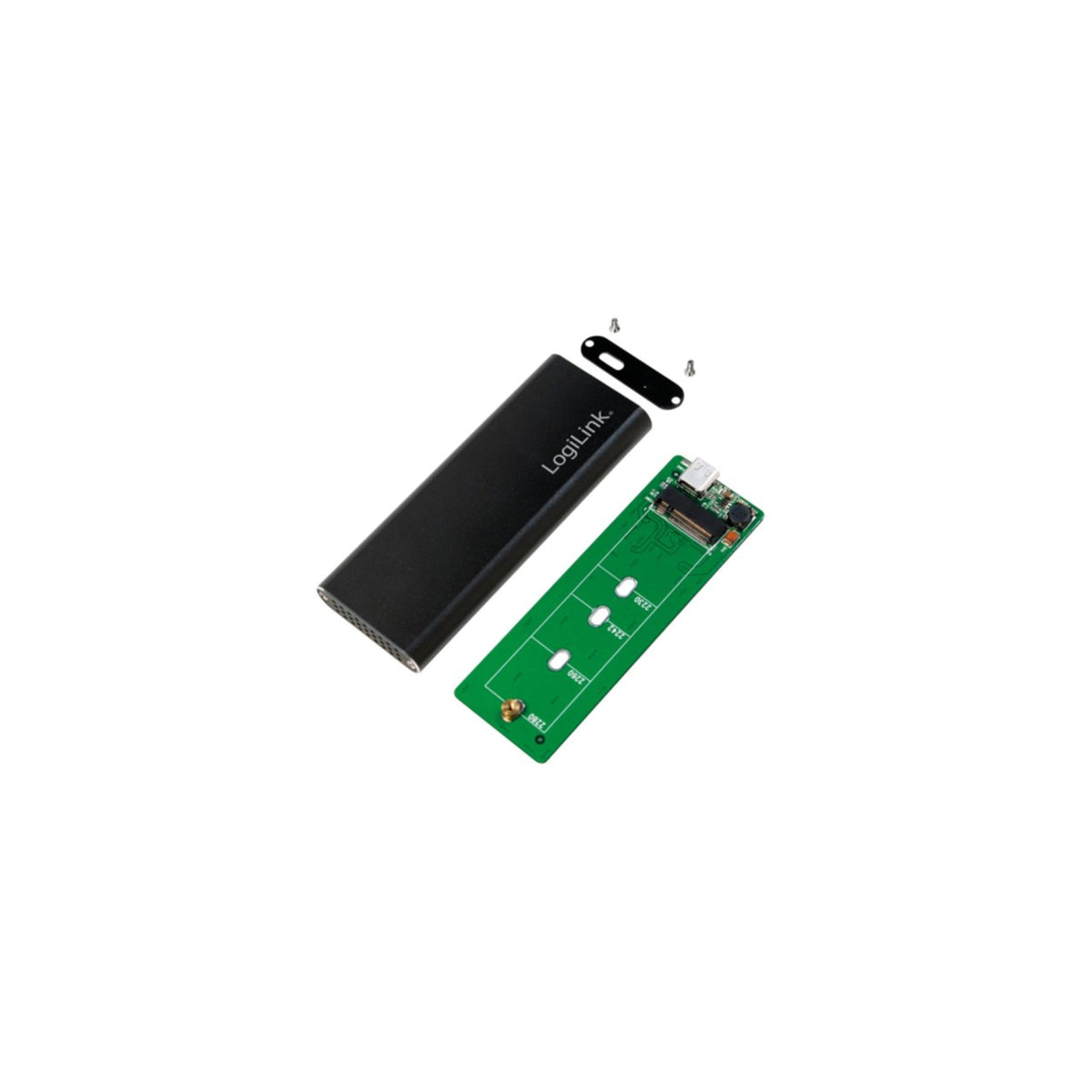 SSD Gehäuse LogiLink Speichergehäuse M.2 Card USB 3.1 UA0314