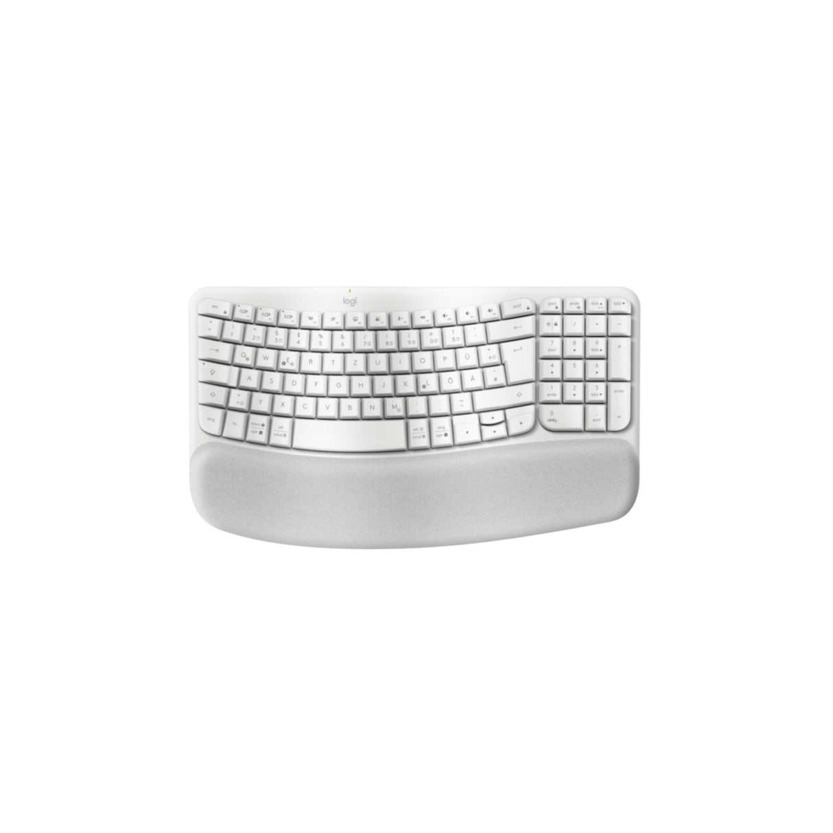 Keyboard Logitech Wave Keys Wireless white (DE) (920-012284)