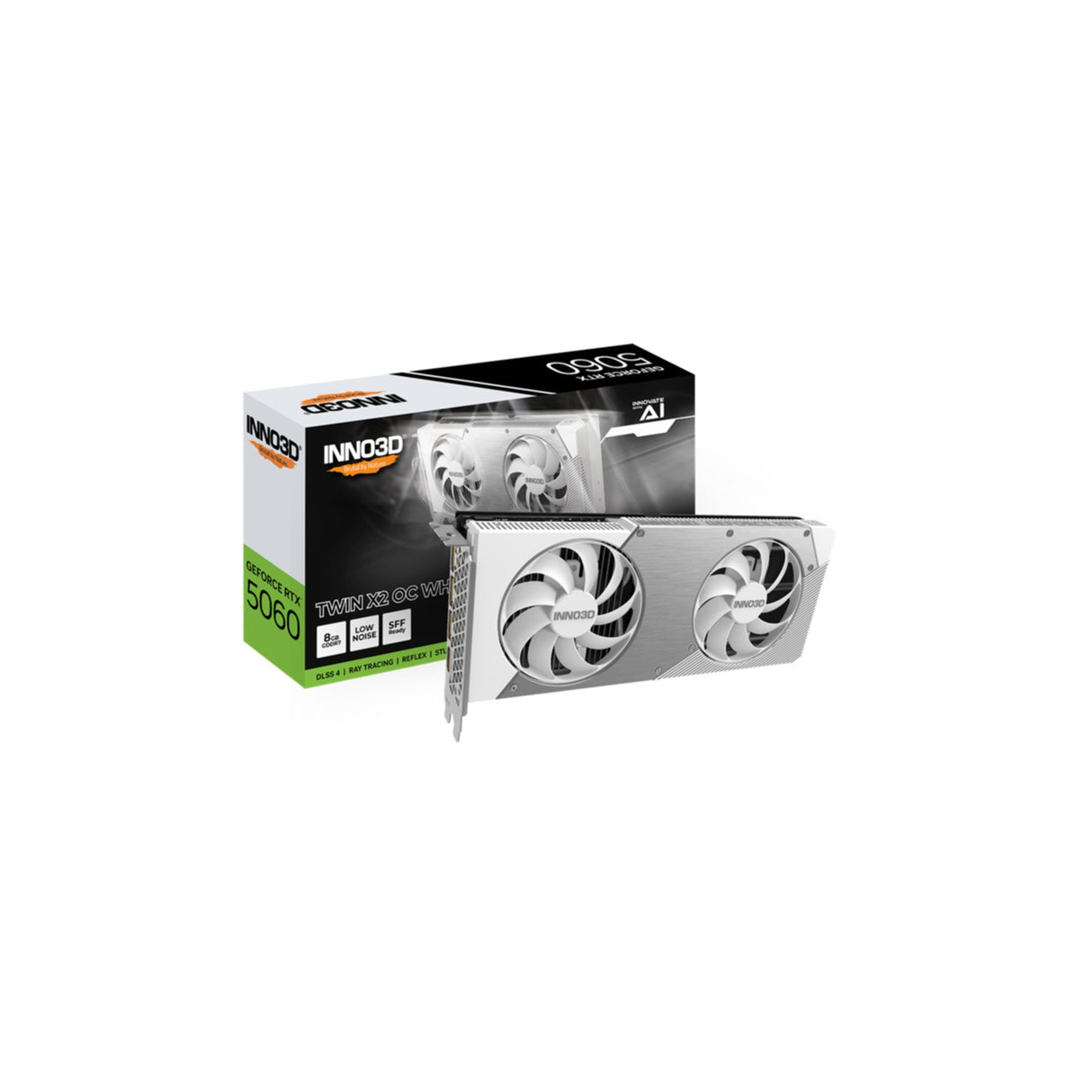 VGA Inno3D GeForce® RTX 5060 8GB Twin X2 OC White