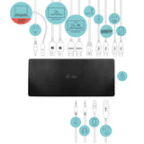 i-tec USB-C Quattro Display Docking Station C31QUATTRODOCKPD USB-C/Thunderbolt 3