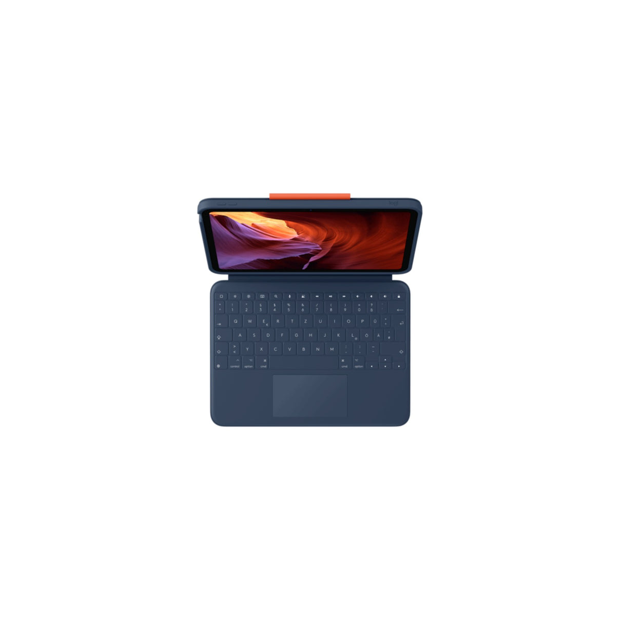 Keyboard & Trackpad Logitech Rugged Combo 4 Touch for iPad (10th Gen) Blue (DE) (920-011182)