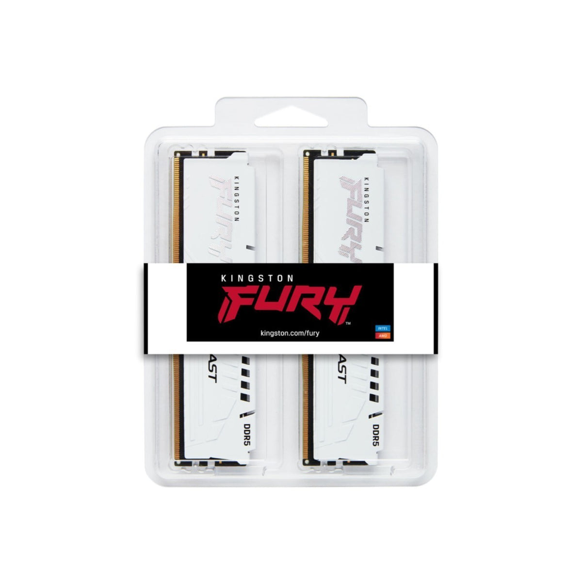 DDR5 64GB KIT 2x32GB PC 6000 Kingston FURY Beast EX KF560C30BWEK2-64 weiß, Bild 5