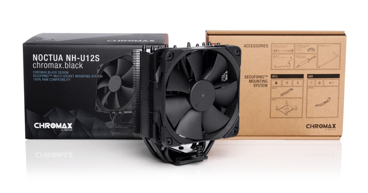Noctua NH-U12S chromax.black - Kühler - 12 cm - 300 RPM - 1500 RPM - 22,4 dB - 93,4 m³/h [99293_4_1280x1280..jpg]