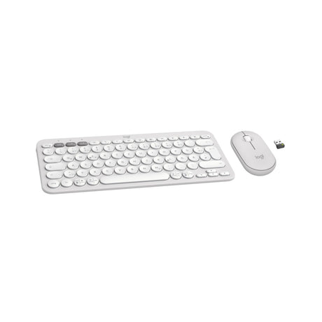 Keyboard & Mouse Logitech Wireless Combo Pebble 2 white (DE) (920-012204), Bild 2
