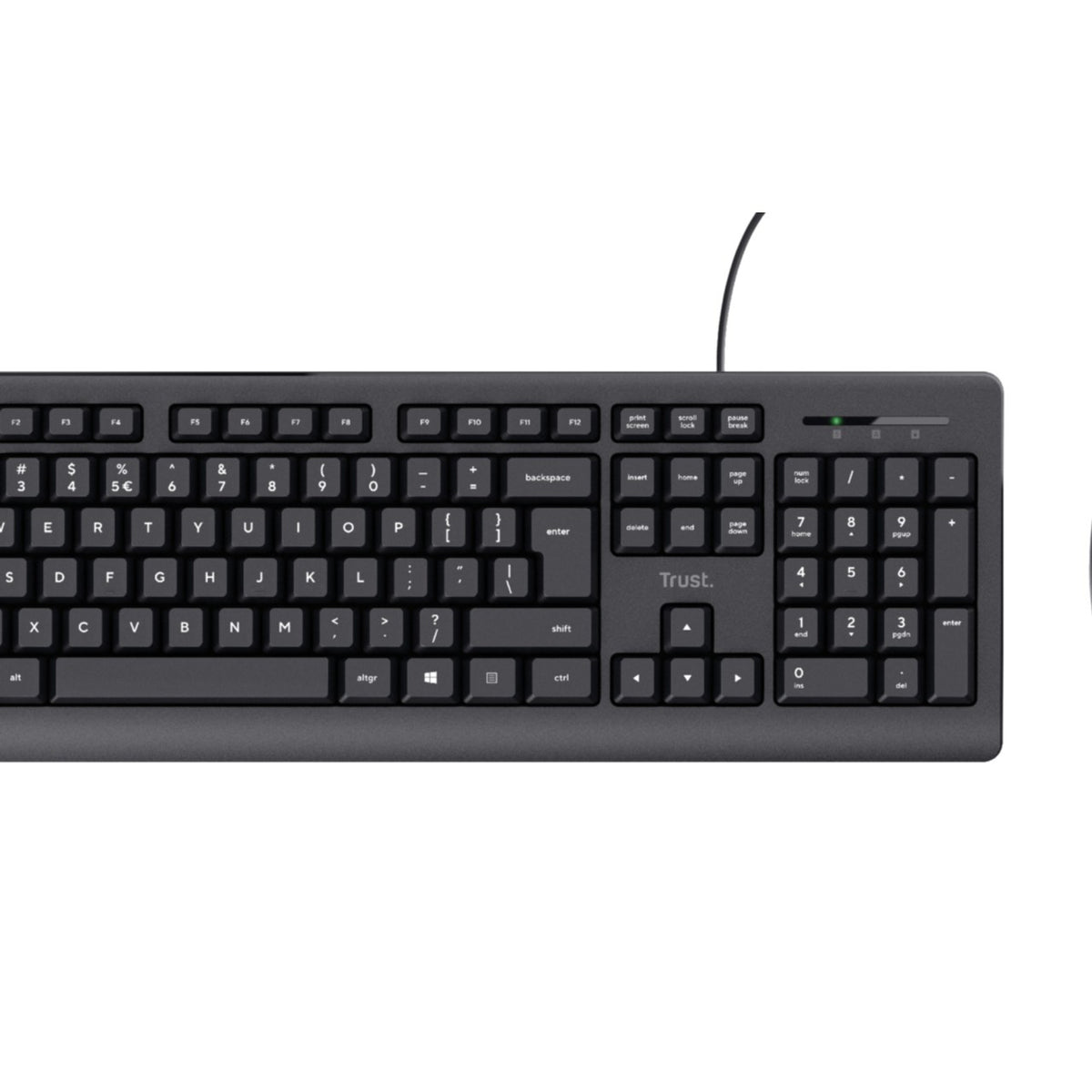 Keyboard & Mouse Trust TKM-250 wired black (DE) (23978)