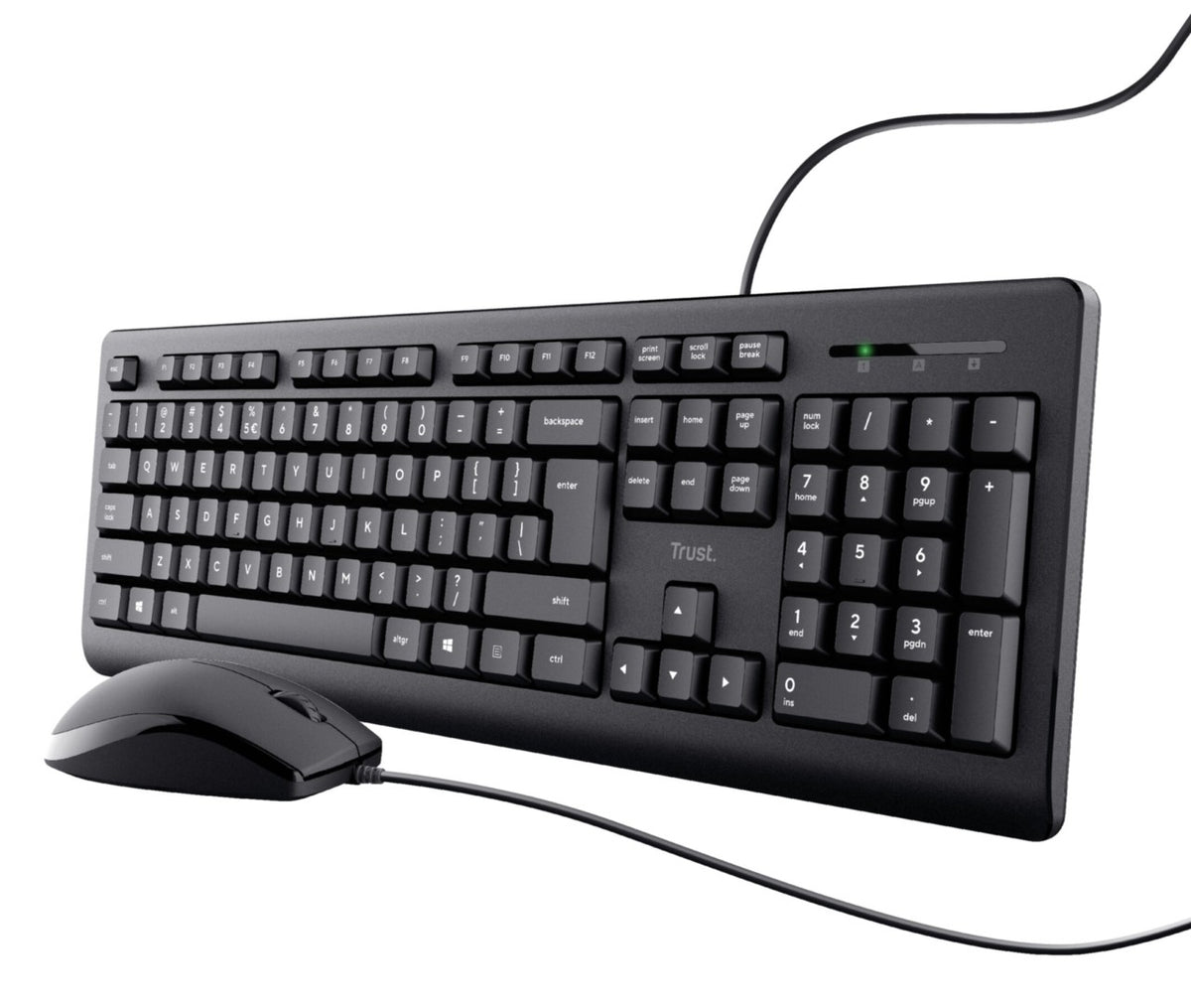 Keyboard & Mouse Trust TKM-250 wired black (DE) (23978), Bild 2