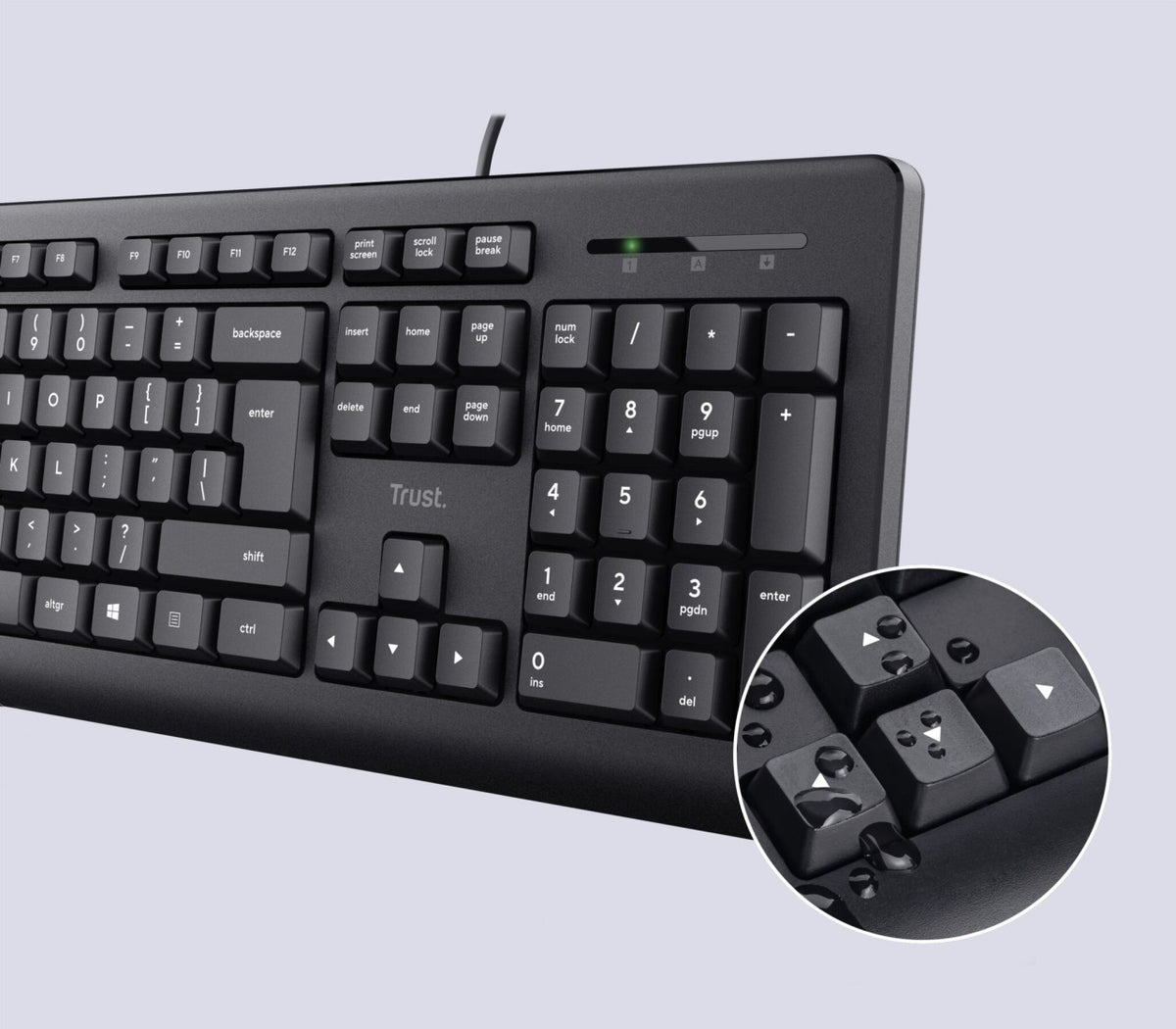 Keyboard & Mouse Trust TKM-250 wired black (DE) (23978), Bild 6
