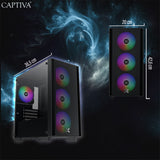 Captiva PC Highend Gaming R10-0038 (Ryzen 5 8400F/RTX5070 12GB GDDR7/SSD 1TB/16GB/WLAN/w/o OS)