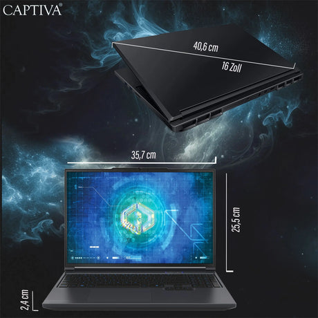 Captiva Notebook Advanced Gaming I91-965 i9 13900HX (16,0", 32GB, 2TB SSD, GeForce RTX5050 8GB, Win 11 Home) ComputerKönig