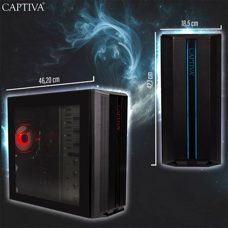 Captiva PC Advanced Gaming R92-737 (Ryzen 5 5500/RTX5060 Ti 8GB GDDR7/SSD 1TB/16GB/WLAN/Windows 11 Home 64-bit) ComputerKönig