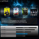Captiva PC Highend Gaming I10-0085 (i5-14400F/RTX5070 12GB GDDR7/SSD 1TB/16GB/WLAN/w/o OS)
